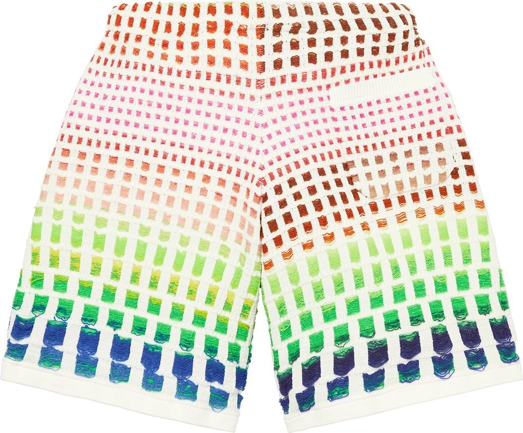 Gradient Grid Knit Short view 6